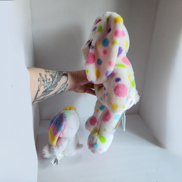Build-A-Bear Spotty Dotty Rabbit with Smallfrys White Baby Bunny Set - Picture 3 of 10